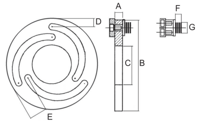 Bagues d'alésage de mors - Standard