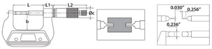 BLADE MICROMETER - INCH (MECHANICAL)