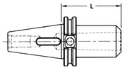 CAT 40 to MT 2 Morse Taper Adapter – 2" Gauge – diagram